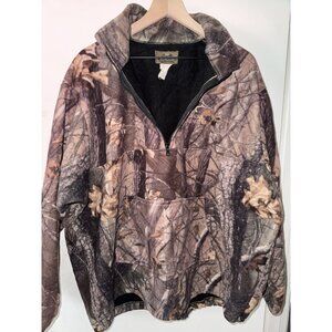 Whitewater Outdoors Ducks Unlimited Camouflage Jacket Men Size XL 1/4 Zip-Up